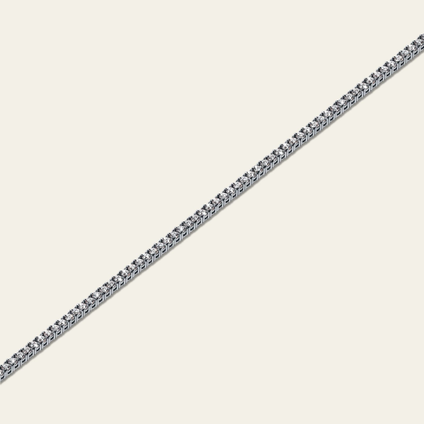 3pt Tennis Bracelet – White Gold