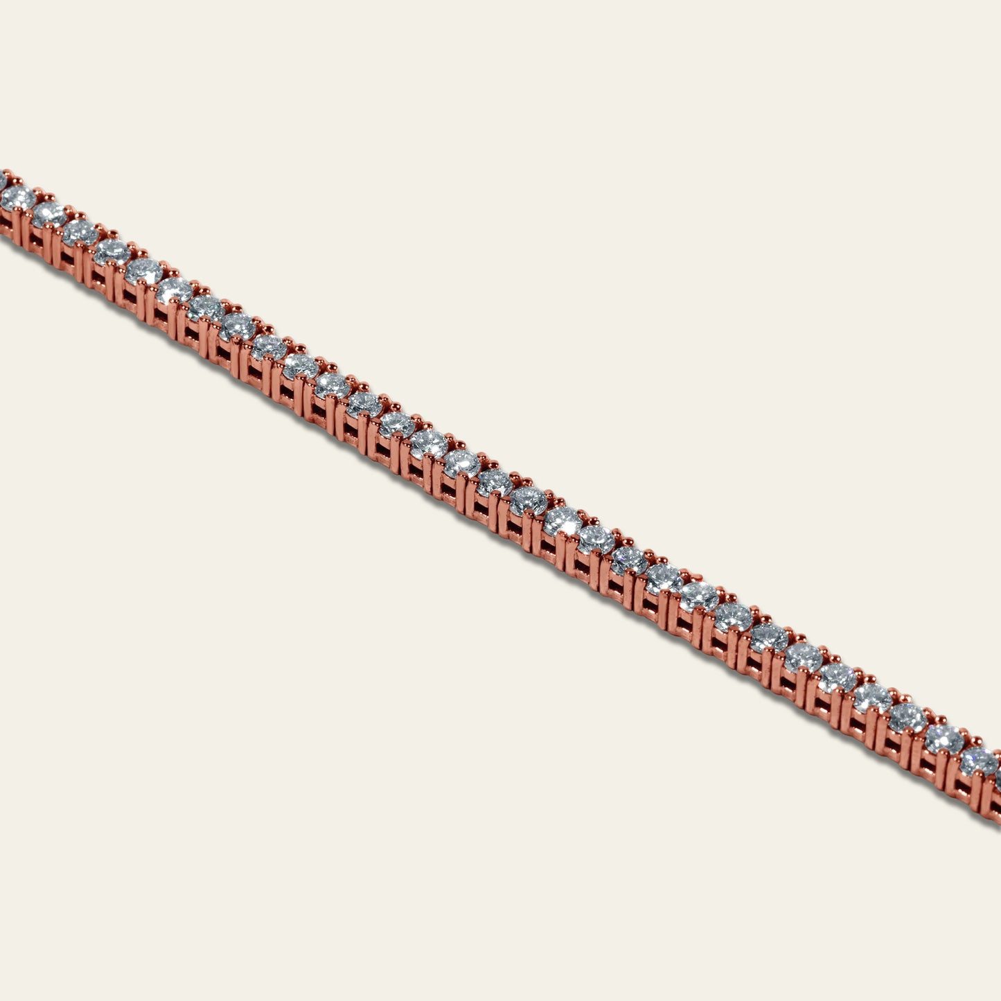 7pt Tennis Bracelet – Rose Gold