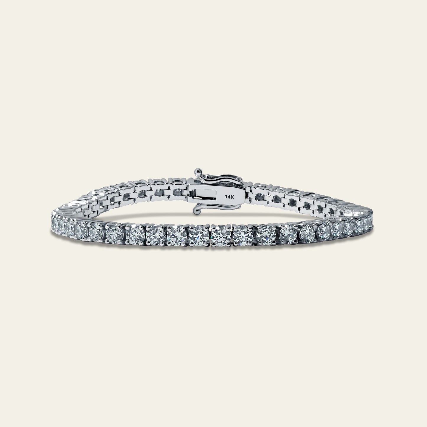 7pt Tennis Bracelet – White Gold