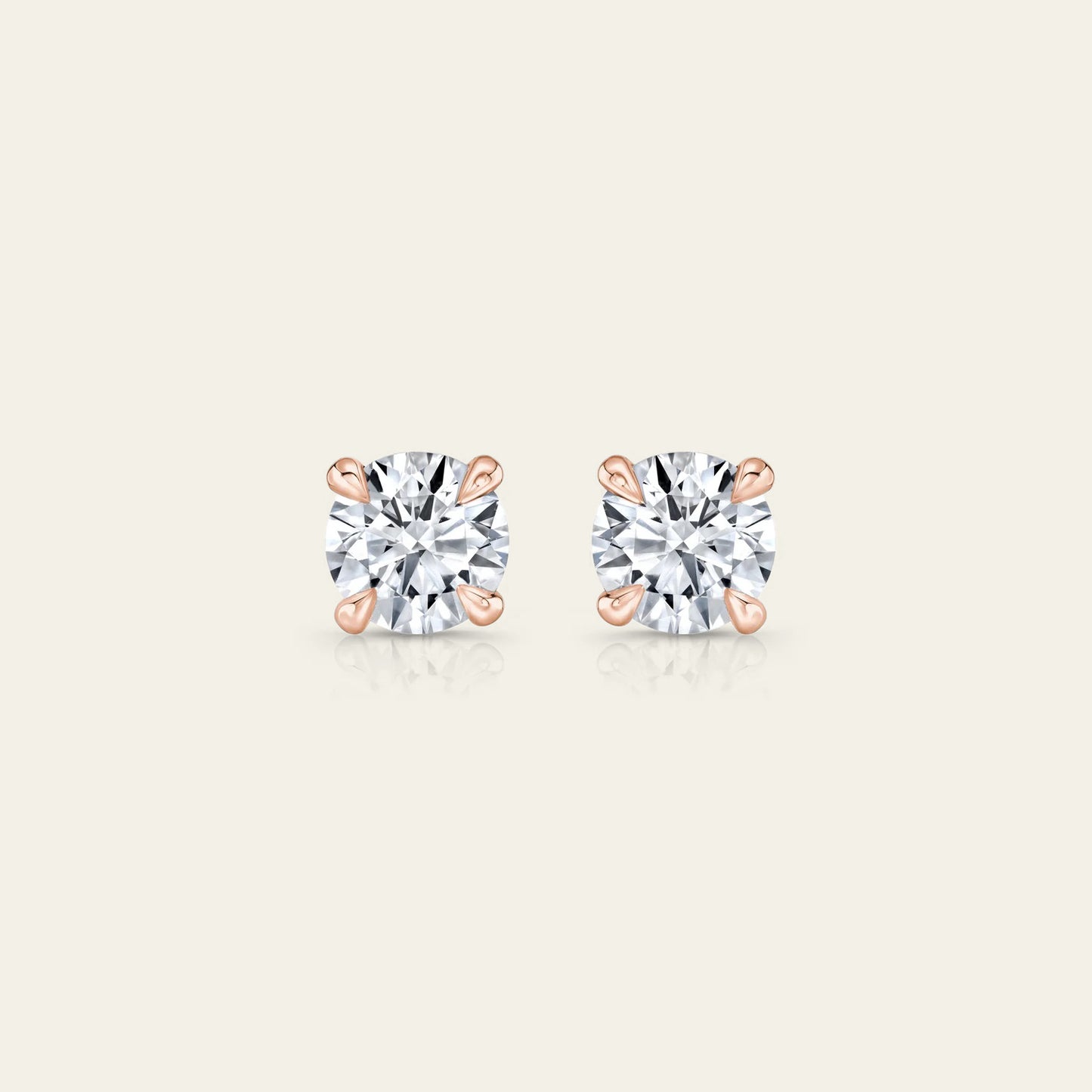 Stud Earrings – Rose Gold