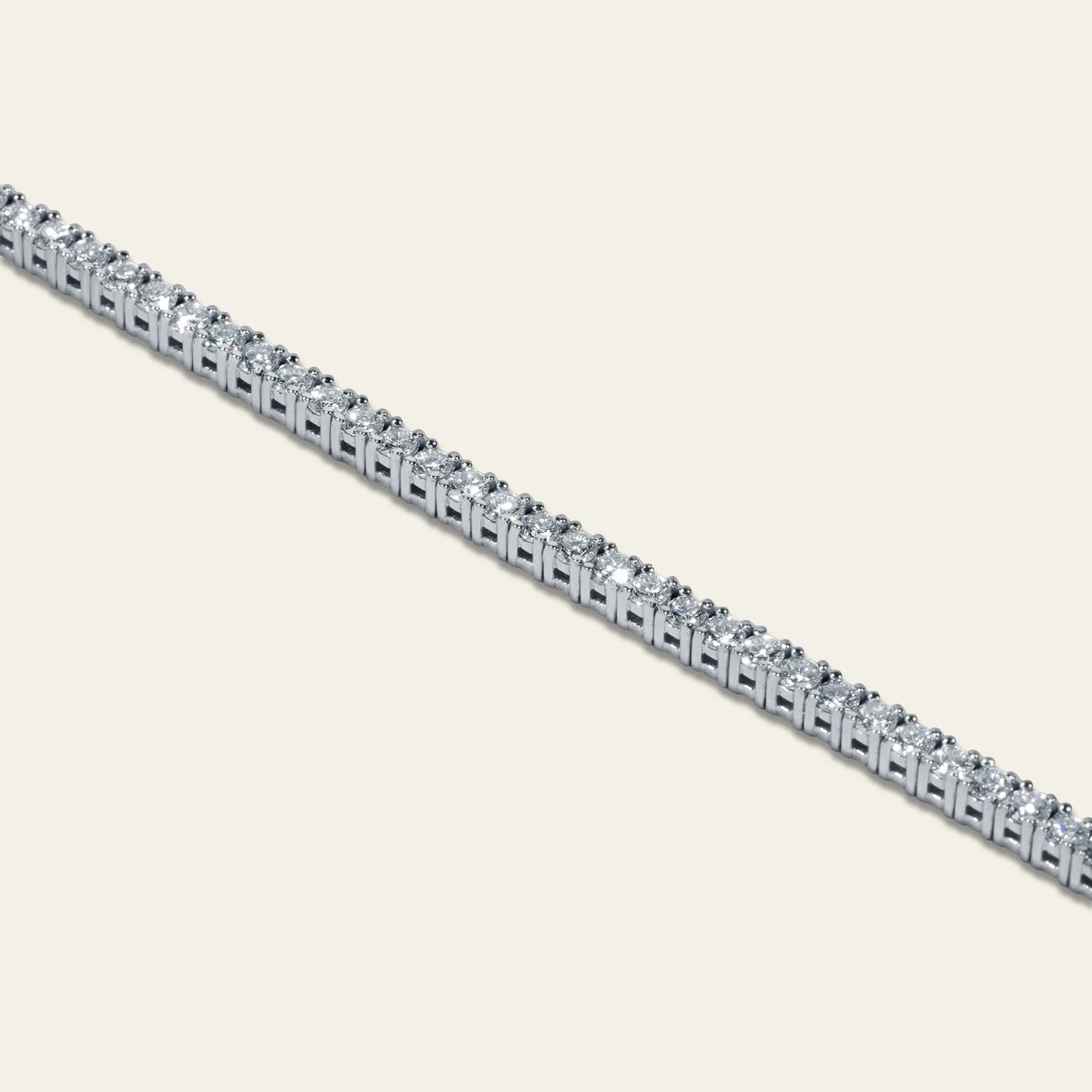 7pt Tennis Bracelet – White Gold