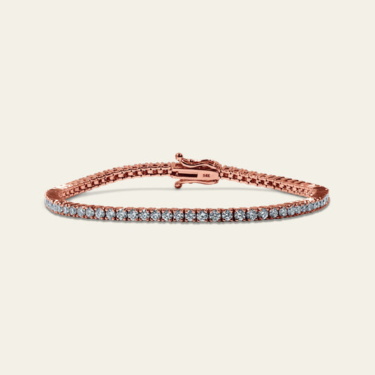 3pt Tennis Bracelet – Rose Gold
