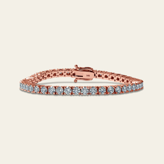 7pt Tennis Bracelet – Rose Gold