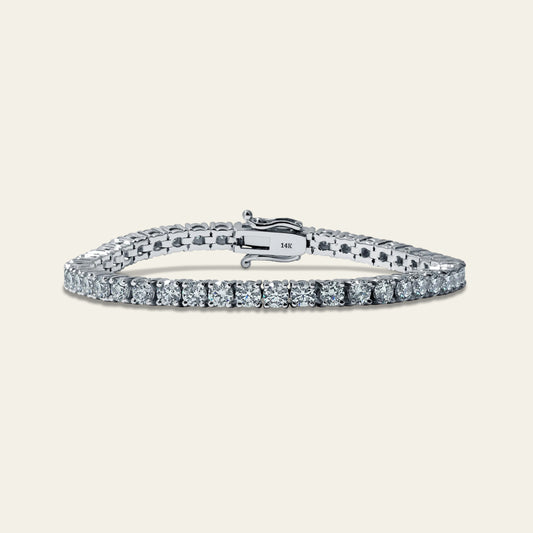 7pt Tennis Bracelet – White Gold