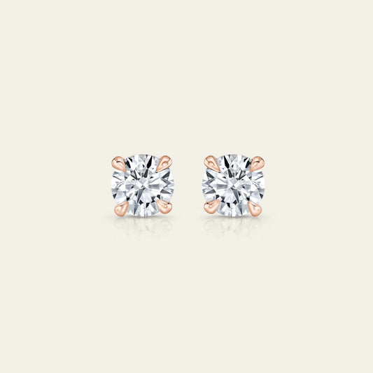 Stud Earrings – Rose Gold