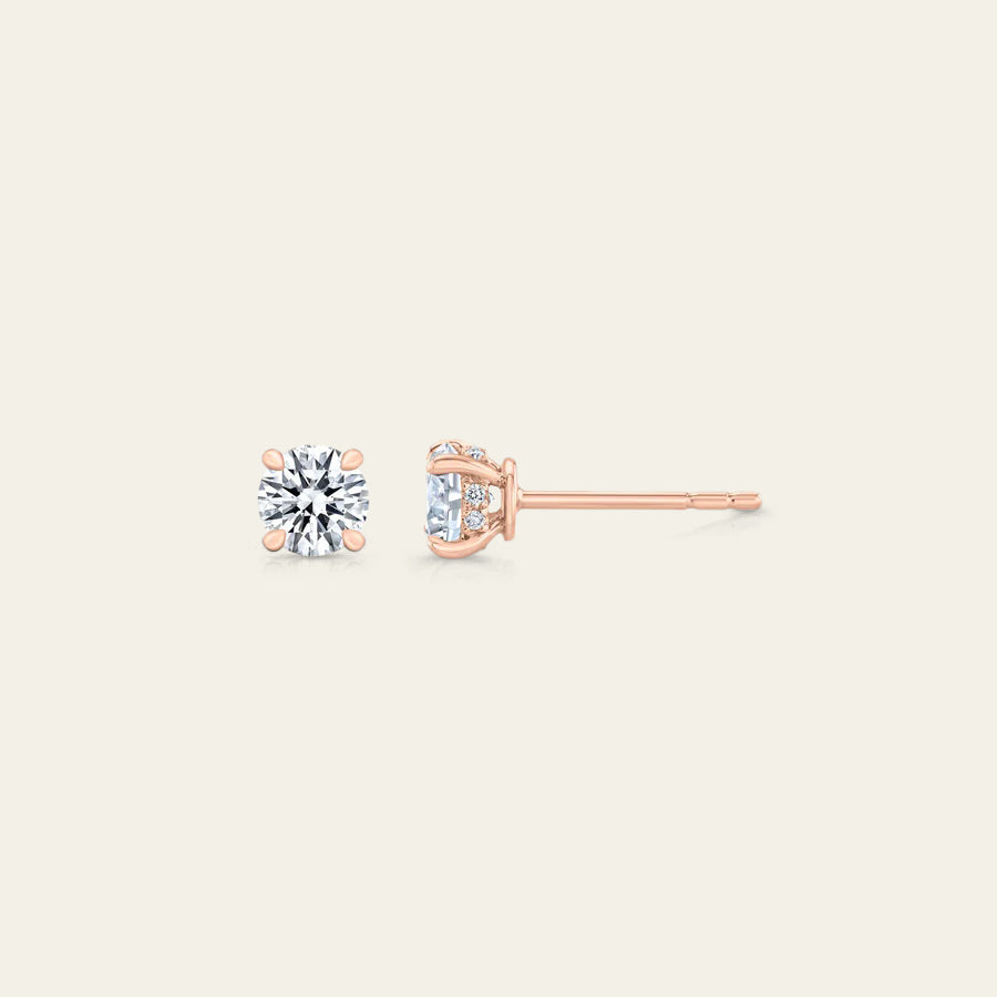 Stud Earrings – Rose Gold